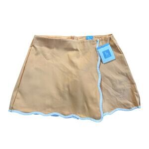 NWT Bella Bliss Salmon Scalloped Tennis Skort Girl's Size 14
